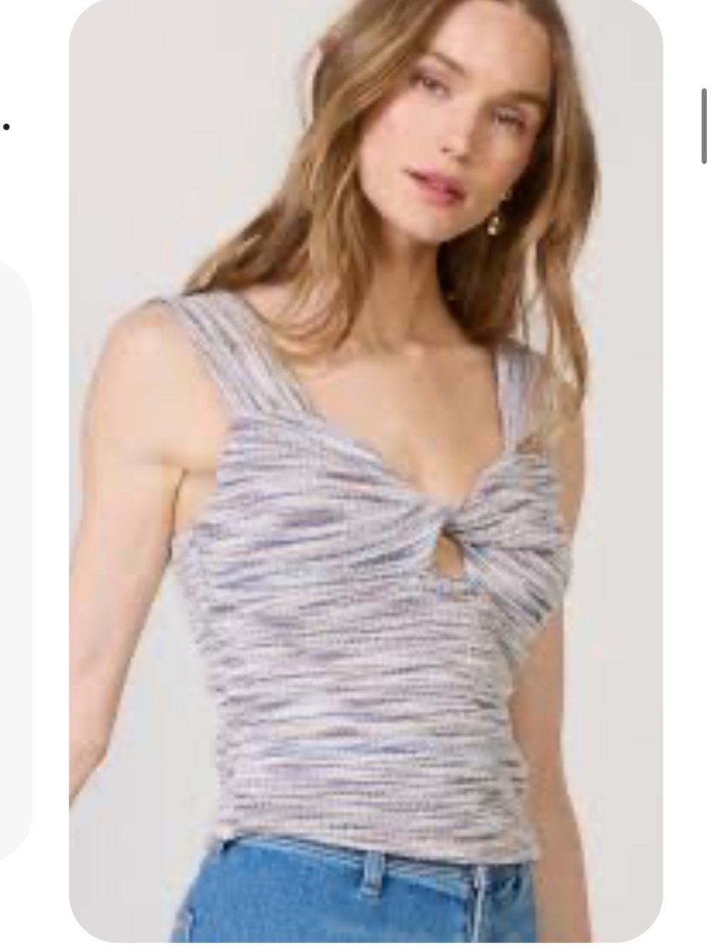 Evereve Val Twist Front Tank